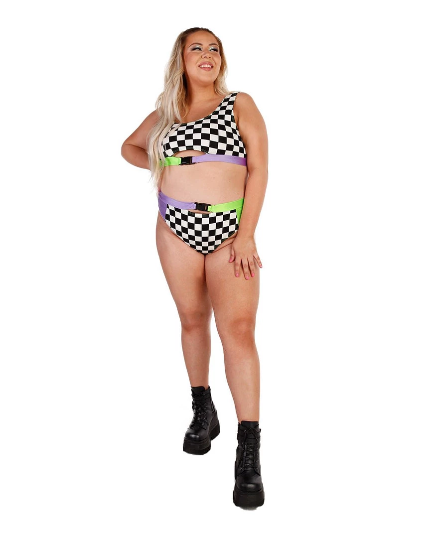 Cherry Mellow, Inc. Vroom Vroom Checker High Waisted Shorts 9 Cherry Mellow, Inc. Vroom Vroom Checker High Waisted Shorts