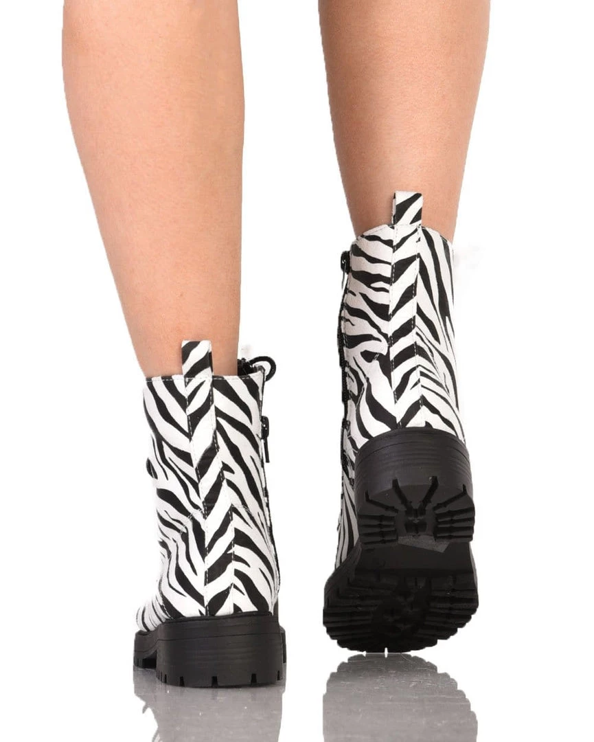Legend Footwear Zebra Combat Boots Shoes 5 Legend Footwear Zebra Combat Boots Shoes