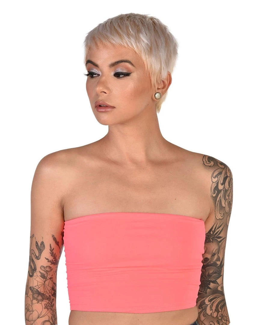Tresser Tops Bare Neon Tube Top 3 Tresser Tops Bare Neon Tube Top