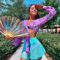 J. Valentine Daydreamin' Mesh Mini Skirt