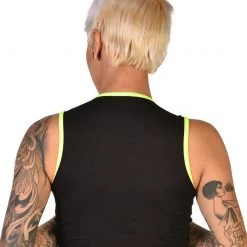 Day G Tops Cyber Buzz Halter Crop Top