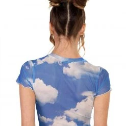 Rock & Rose Head In The Clouds Mesh Crop Top 17 Rock & Rose Head In The Clouds Mesh Crop Top