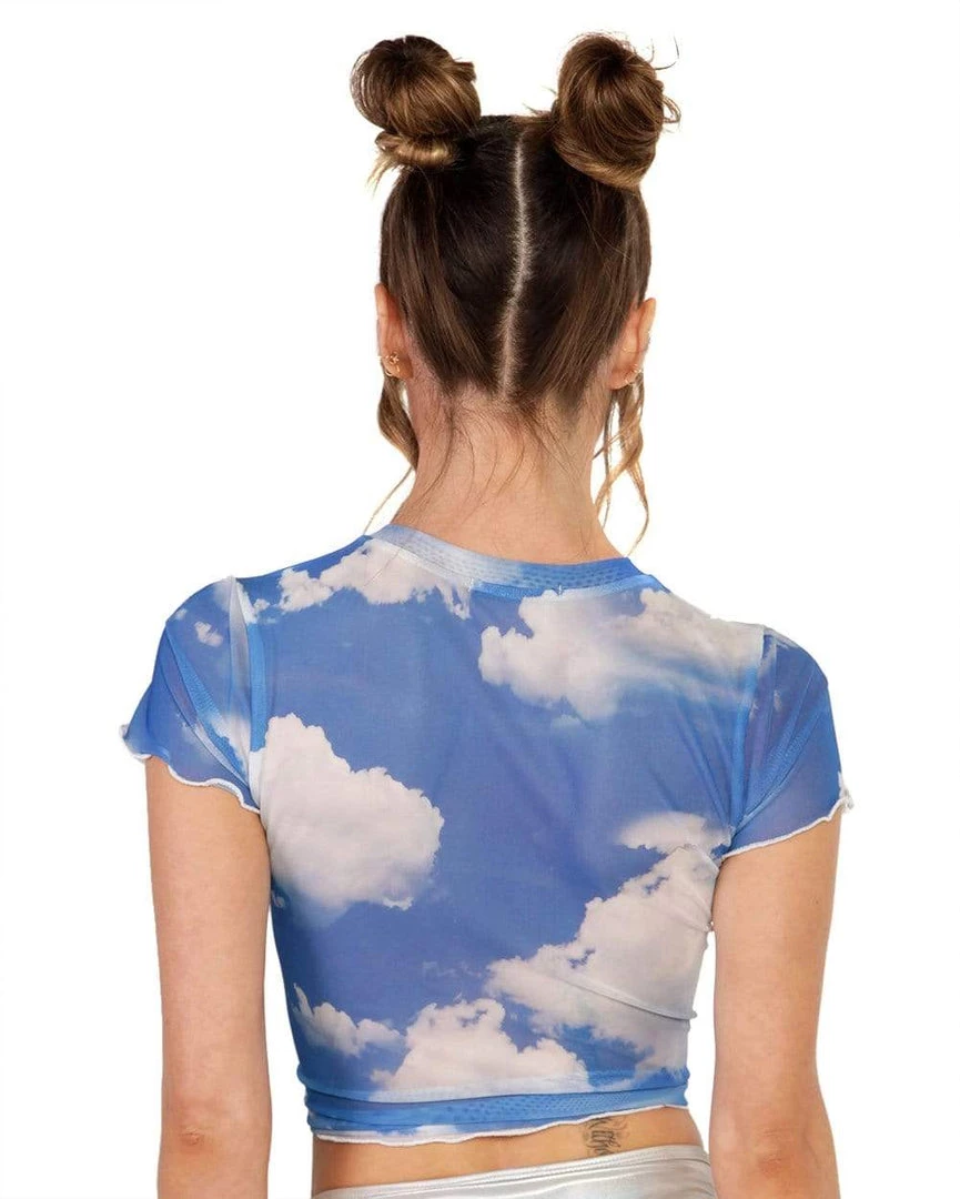 Rock & Rose Head In The Clouds Mesh Crop Top 10 Rock & Rose Head In The Clouds Mesh Crop Top
