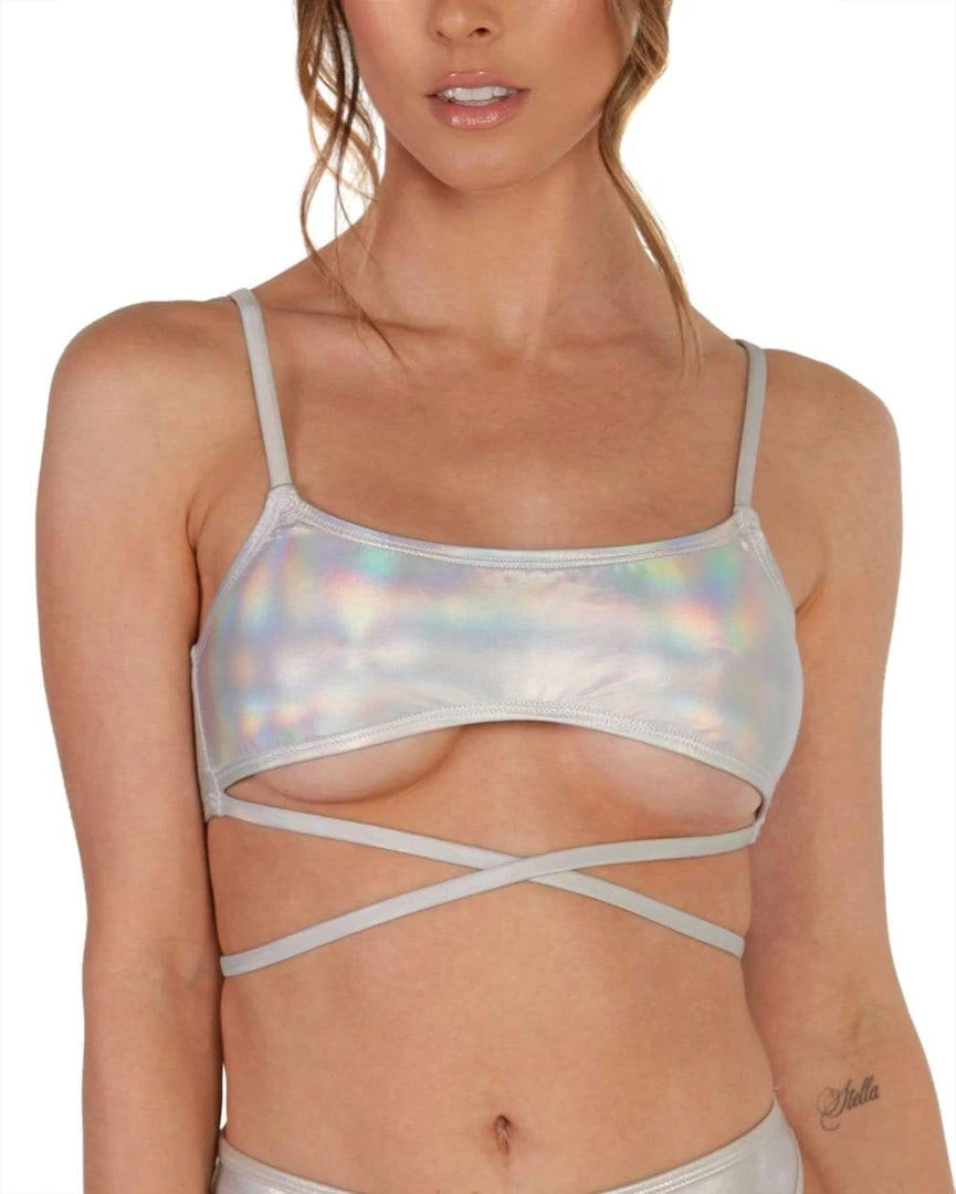 Dippin Daisies Holo Heaven Wrap Around Crop Top 8 Dippin Daisies Holo Heaven Wrap Around Crop Top
