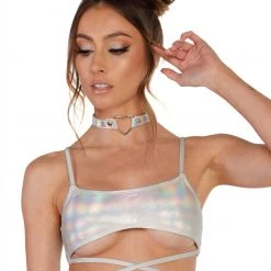 Dippin Daisies Holo Heaven Wrap Around Crop Top 22 Dippin Daisies Holo Heaven Wrap Around Crop Top