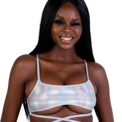 Dippin Daisies Holo Heaven Wrap Around Crop Top