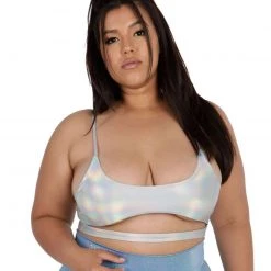 Cherry Mellow, Inc. Tops Holo Lights Underboob Crop Top 15 Cherry Mellow, Inc. Tops Holo Lights Underboob Crop Top