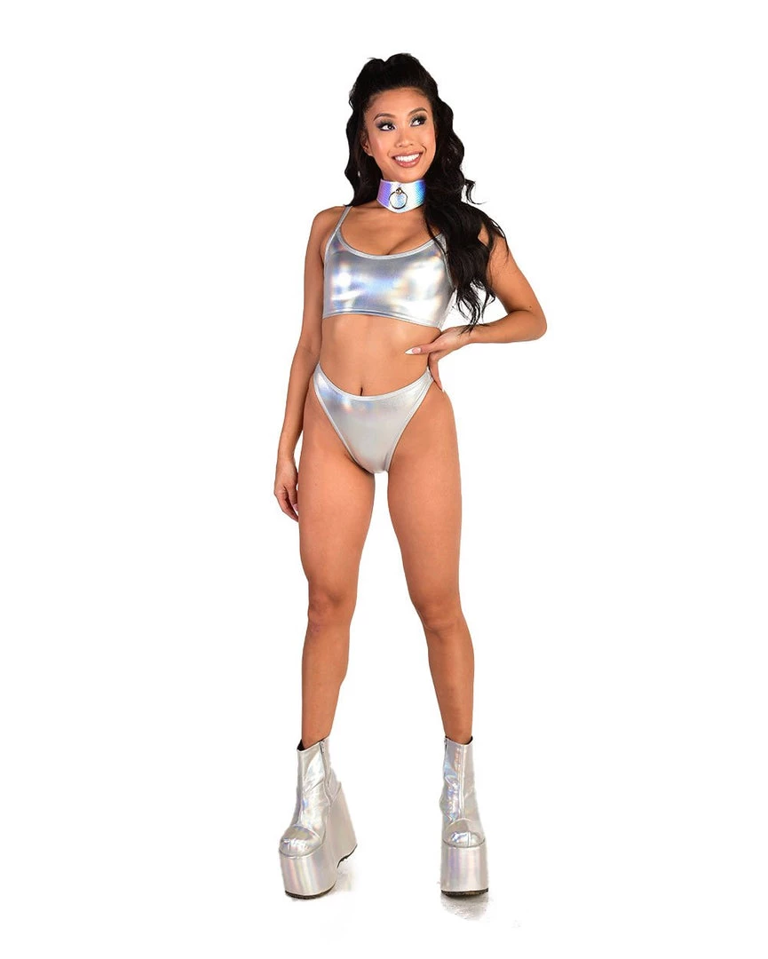 J. Valentine X IHR Silver Beam Crop Top 5 J. Valentine X IHR Silver Beam Crop Top