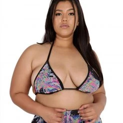 Day G Tops Liquid Tripp Mesh Wrap Around Bikini Top