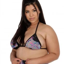 Day G Tops Liquid Tripp Mesh Wrap Around Bikini Top