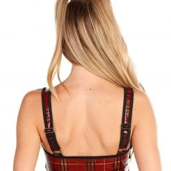 OhYes No Rules Plaid Crop Top Tops