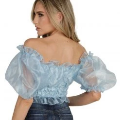 Hot & Delicious Black Bead Spoiled AF Ruffle Crop Top Tops 17 Hot & Delicious Black Bead Spoiled AF Ruffle Crop Top Tops