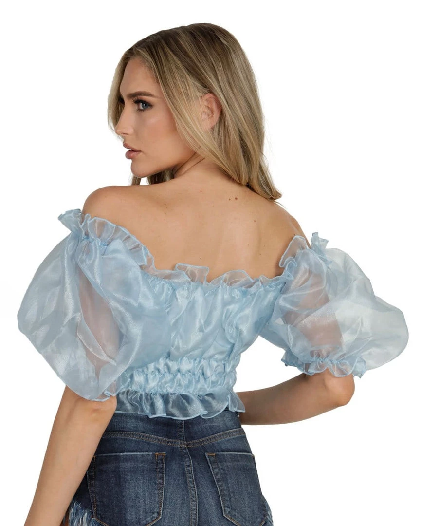 Hot & Delicious Black Bead Spoiled AF Ruffle Crop Top Tops 10 Hot & Delicious Black Bead Spoiled AF Ruffle Crop Top Tops