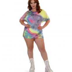 Day G Tops Tie-Dye Cutie Oversized Mesh Tee