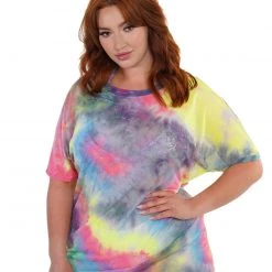 Day G Tops Tie-Dye Cutie Oversized Mesh Tee
