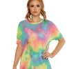 Day G Tops Tie-Dye Cutie Oversized Mesh Tee