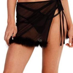 OhYes Marabou Side Tie Mini Skirt 11 OhYes Marabou Side Tie Mini Skirt