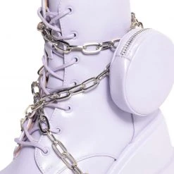 Cape Robbin Won't Know What Hit Ya Lavender Platform Boots