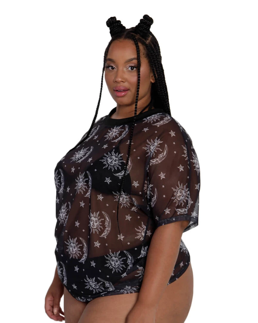 OhYes Tops Written In The Stars Mesh Oversized Tee 11 OhYes Tops Written In The Stars Mesh Oversized Tee