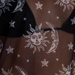 OhYes Tops Written In The Stars Mesh Oversized Tee