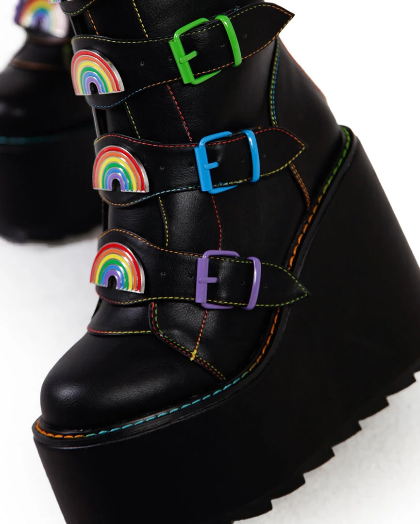 YRU Dune Rainbow Platform Shoes 4 YRU Dune Rainbow Platform Shoes