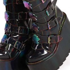 YRU Dune Rainbow Mushroom Platform Shoes