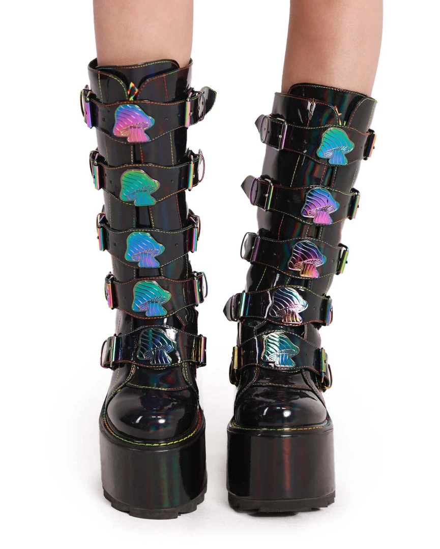 YRU Dune Rainbow Mushroom Platform Shoes 3 YRU Dune Rainbow Mushroom Platform Shoes