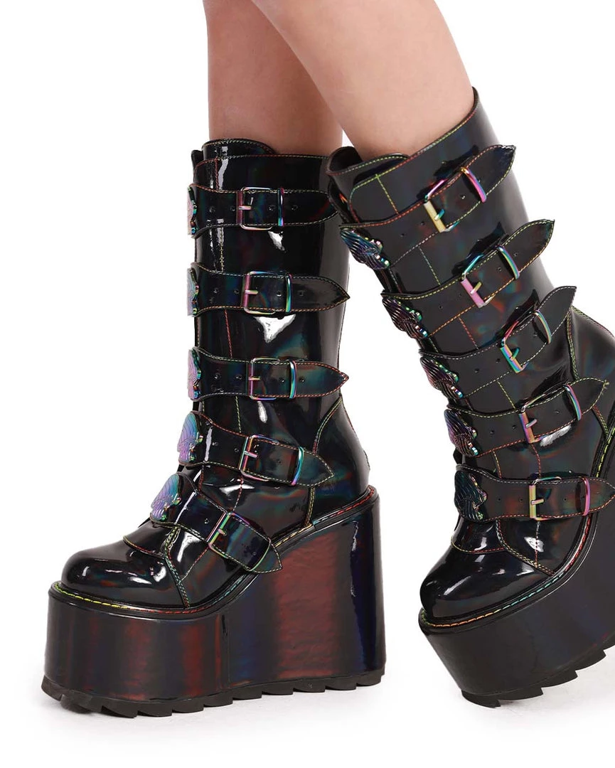 YRU Dune Rainbow Mushroom Platform Shoes 5 YRU Dune Rainbow Mushroom Platform Shoes