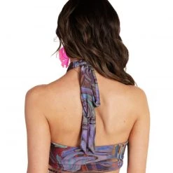 Hot & Delicious Black Bead Clothing Kaleidoscopic Thrillz Strappy Halter Top 12 Hot & Delicious Black Bead Clothing Kaleidoscopic Thrillz Strappy Halter Top