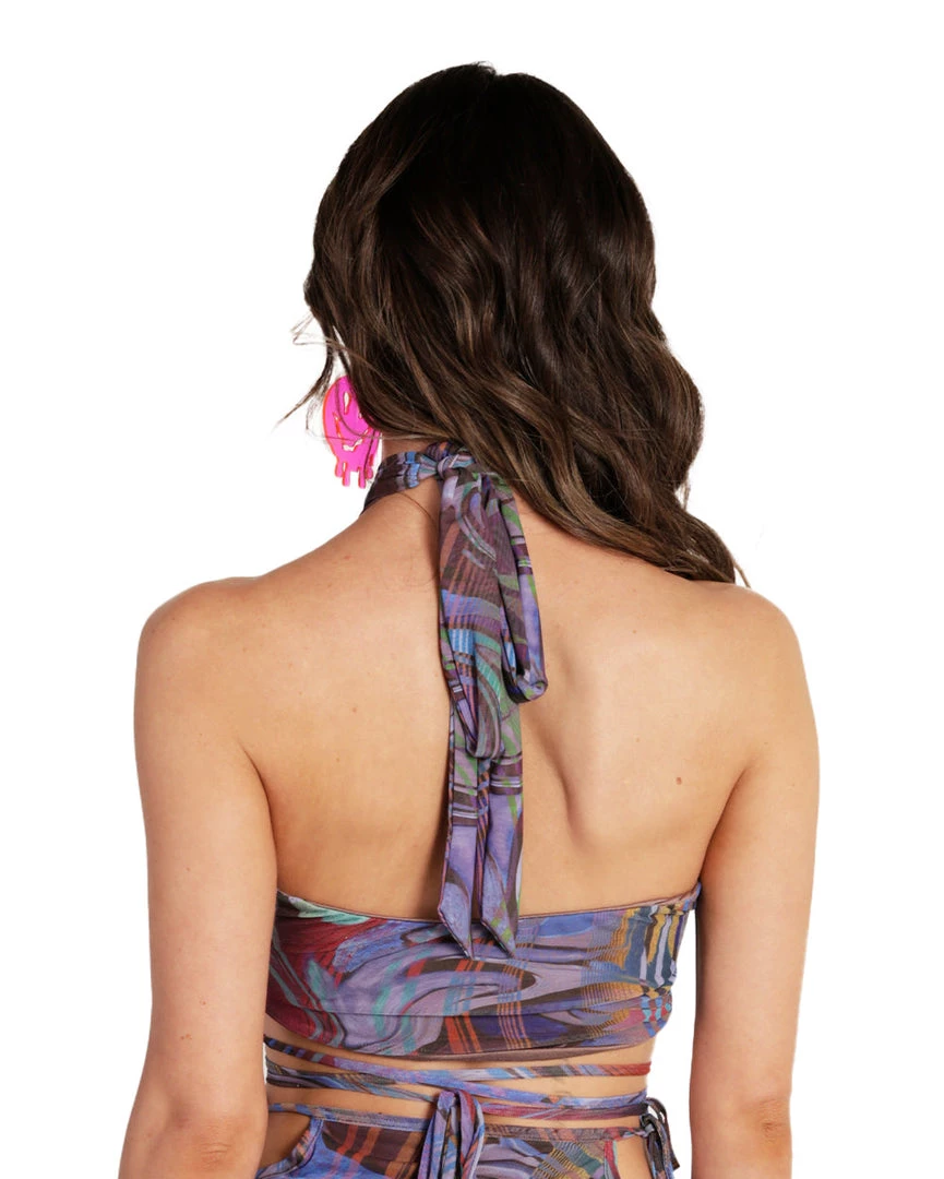 Hot & Delicious Black Bead Clothing Kaleidoscopic Thrillz Strappy Halter Top 7 Hot & Delicious Black Bead Clothing Kaleidoscopic Thrillz Strappy Halter Top