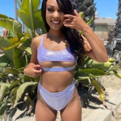 Dippin Daisies Lavender Dreamz Holo High Cut Booty Shorts Clothing 19 Dippin Daisies Lavender Dreamz Holo High Cut Booty Shorts Clothing