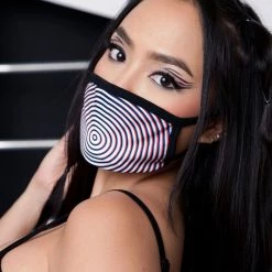INTO THE AM Optical Illusion Face Mask Masks & Bandanas
