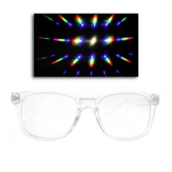 EmazingLights Transparent Clear Diffraction Glasses