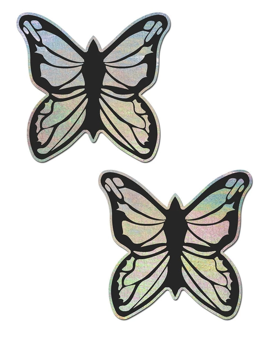 Pastease Holo Silver Butterfly Accessories 3 Pastease Holo Silver Butterfly Accessories