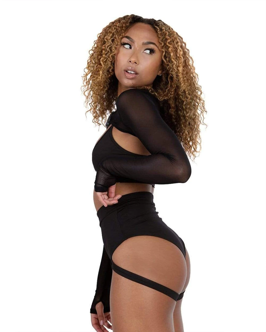 Day G Badd Girl High Waisted Harness Booty Shorts 7 Day G Badd Girl High Waisted Harness Booty Shorts